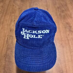 Jackson Hole Vintage 80s Corduroy Adjustable Slider Ball Cap OS
